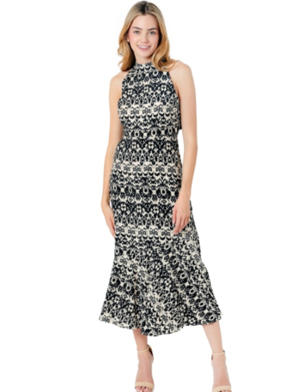 Sam Edelman ikat-print MIDI dress NWT